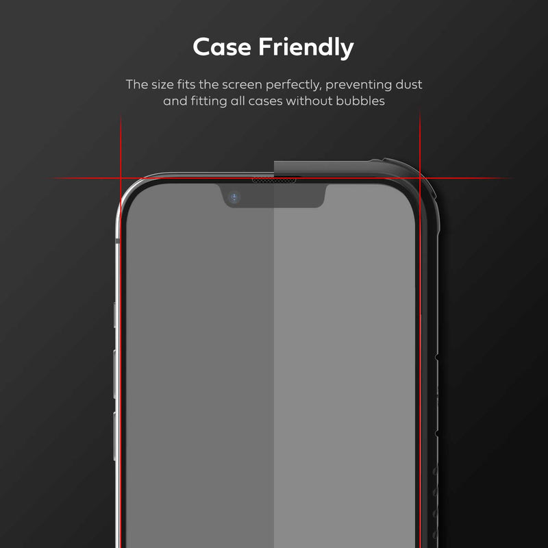 Tough On iPhone 14 Full Tempered Glass Screen Protector 2 Pack