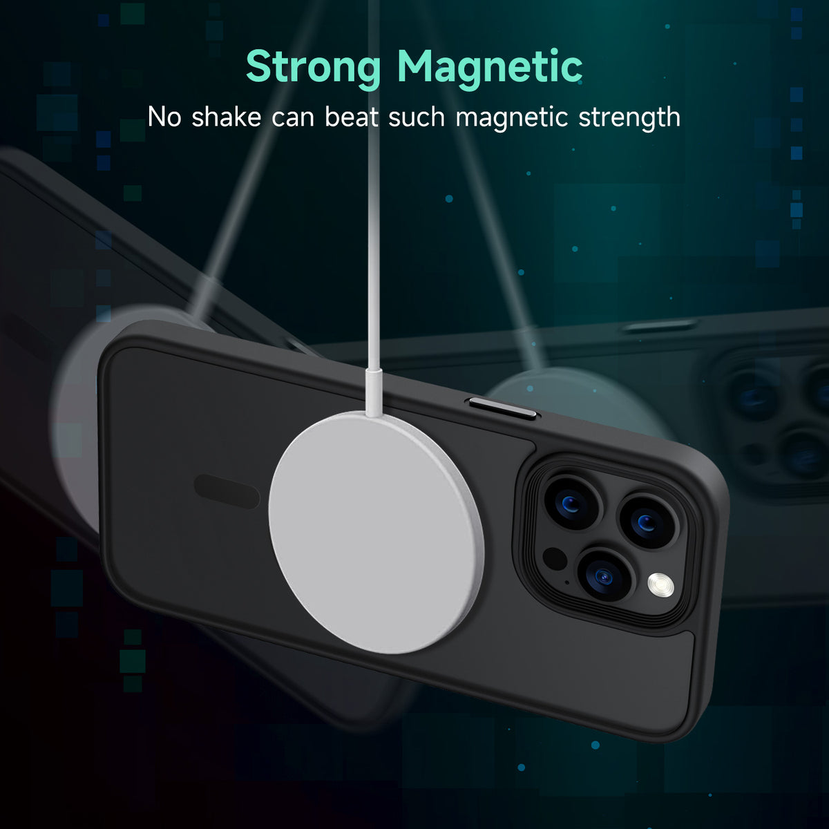 Tough On iPhone 14 Pro Matte Case With Magsafe Black