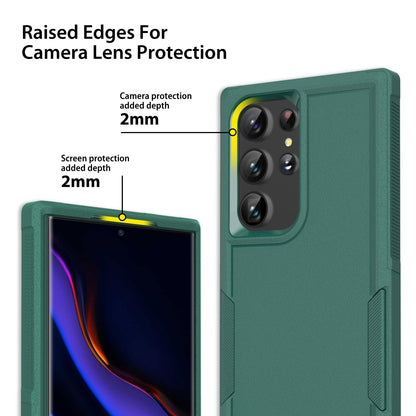 Tough On Samsung Galaxy S23 Ultra Case Heavy Armor Dark Green