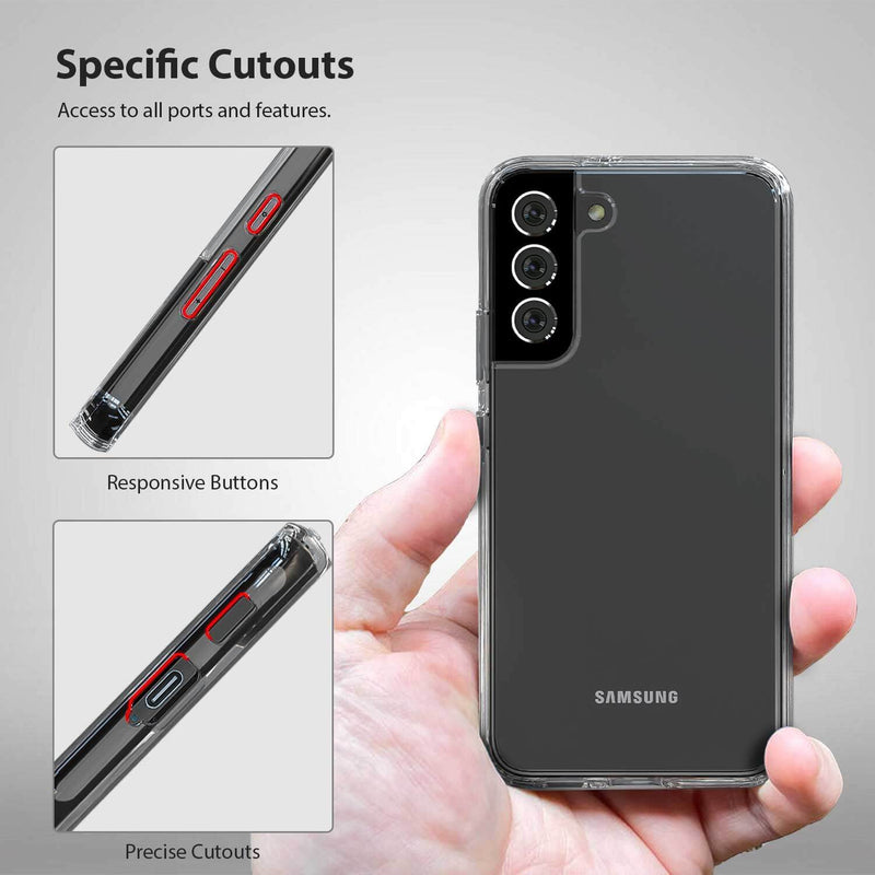 Tough On Samsung Galaxy S22 Plus 5G Case Clear Shockproof Protector