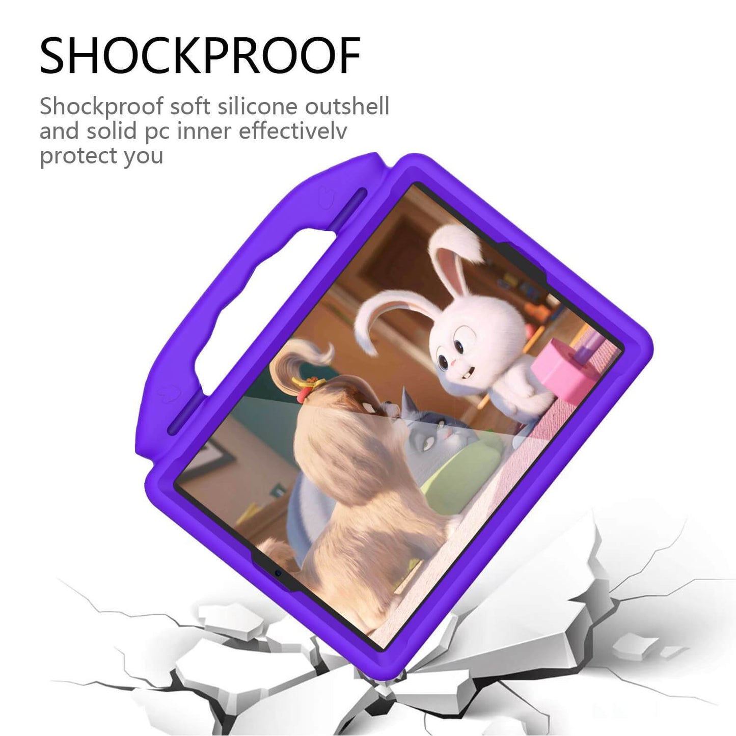 Tough On iPad Air / Air 2 9.7" Case EVA Kids Protection Purple
