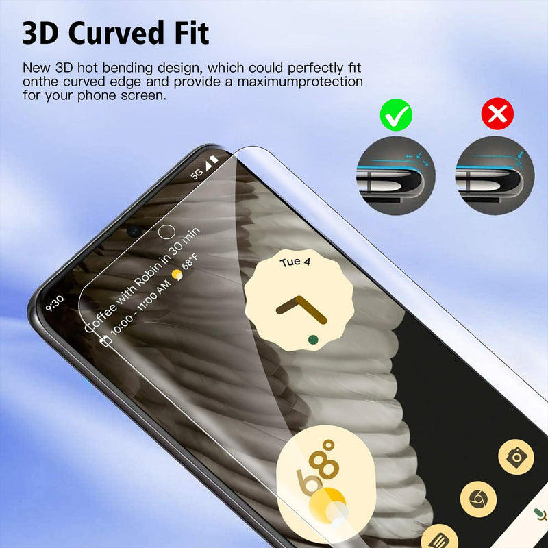 Tough On Google Pixel 8 Tempered Glass Screen Protector 2Pack