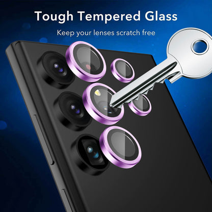 Tough On Samsung Galaxy S23 Ultra Rear Camera Lens Protector Purple