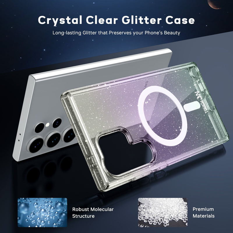 Tough On Samsung Galaxy S24 Ultra Clear Case with Magsafe