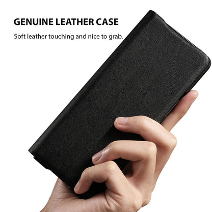 Tough On Samsung Galaxy Z Fold 4 5G Case Fine Leather Black