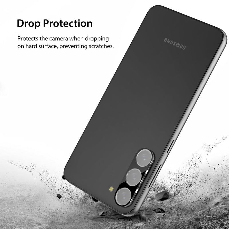 Tough On Samsung Galaxy S23 / S23 Plus Rear Camera Protector Tempered Glass Black