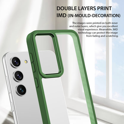 Tough On Samsung Galaxy S23 Clear Case Protector Green