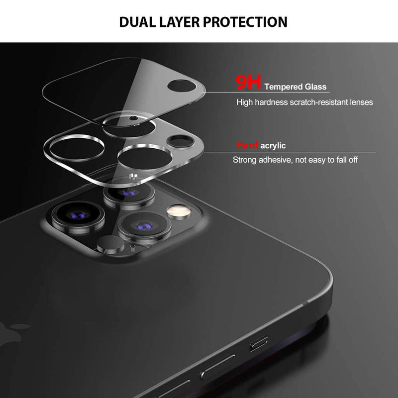Tough On iPhone 12 Pro Rear Camera Protector Tempered Glass