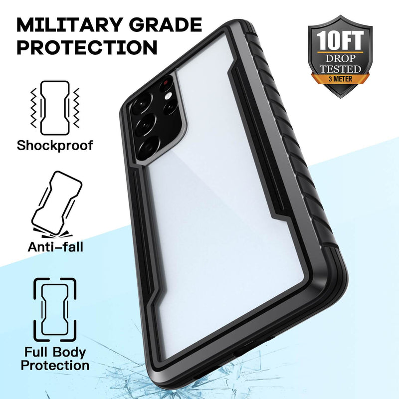 Tough On Samsung Galaxy S21 Ultra 5G Case Iron Shield Black