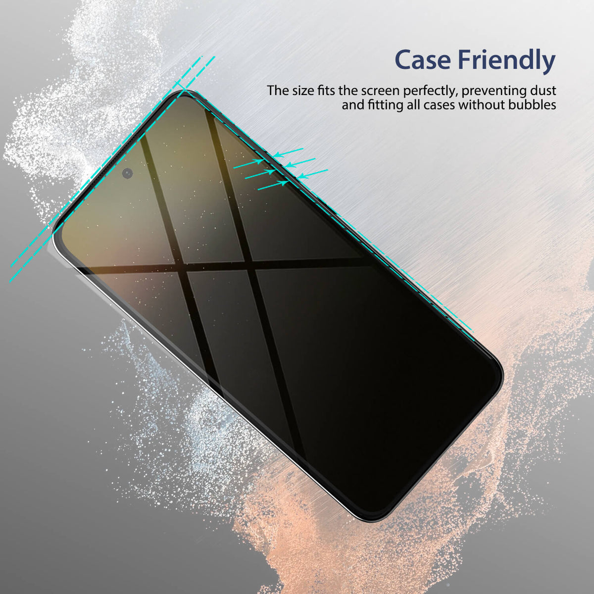 Tough On Samsung Galaxy S22 5G Full Tempered Glass Screen Protector