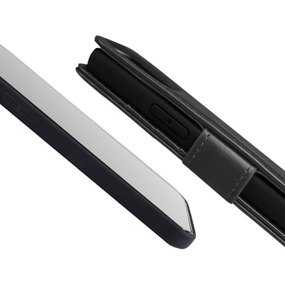Tough On iPhone XR Case Magnetic Fine Detachable Leather Black