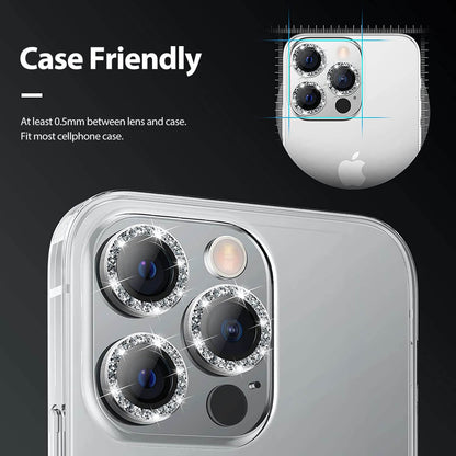 Tough On iPhone 13 Pro Camera Lens Protector Crystal Silver - Toughonstore