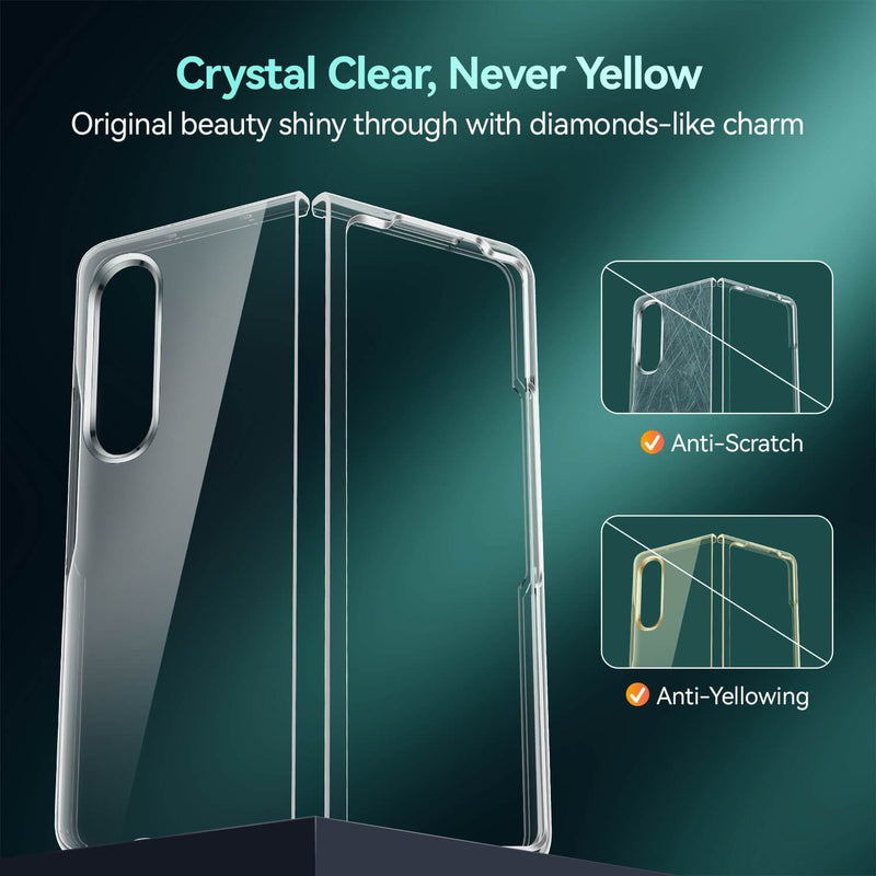 Tough On Samsung Galaxy Z Fold 3 Case Slim Hybrid Clear