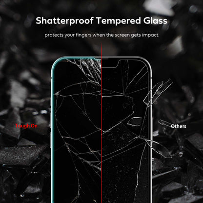 Tough On iPhone 14 Pro Full Tempered Glass Screen Protector 2 Pack