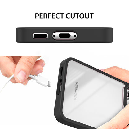 Tough On Samsung Galaxy S23 Clear Case Protector Black
