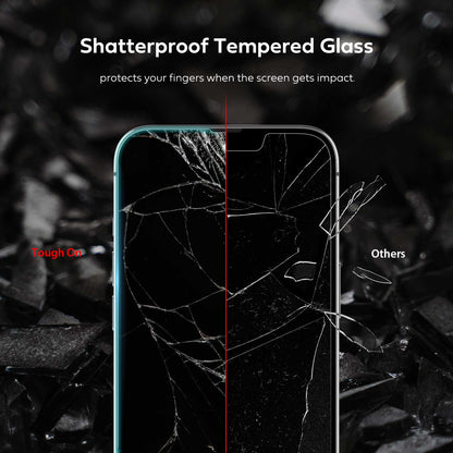Tough On iPhone 13 Pro Max Tempered Glass Screen Protector 2 Pack w/ Installation Kit