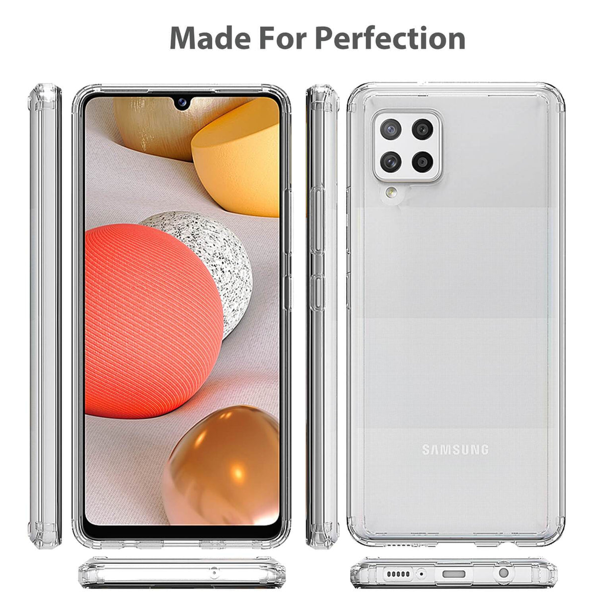 Tough On Samsung Galaxy A42 5G Case Slim Hybrid Clear