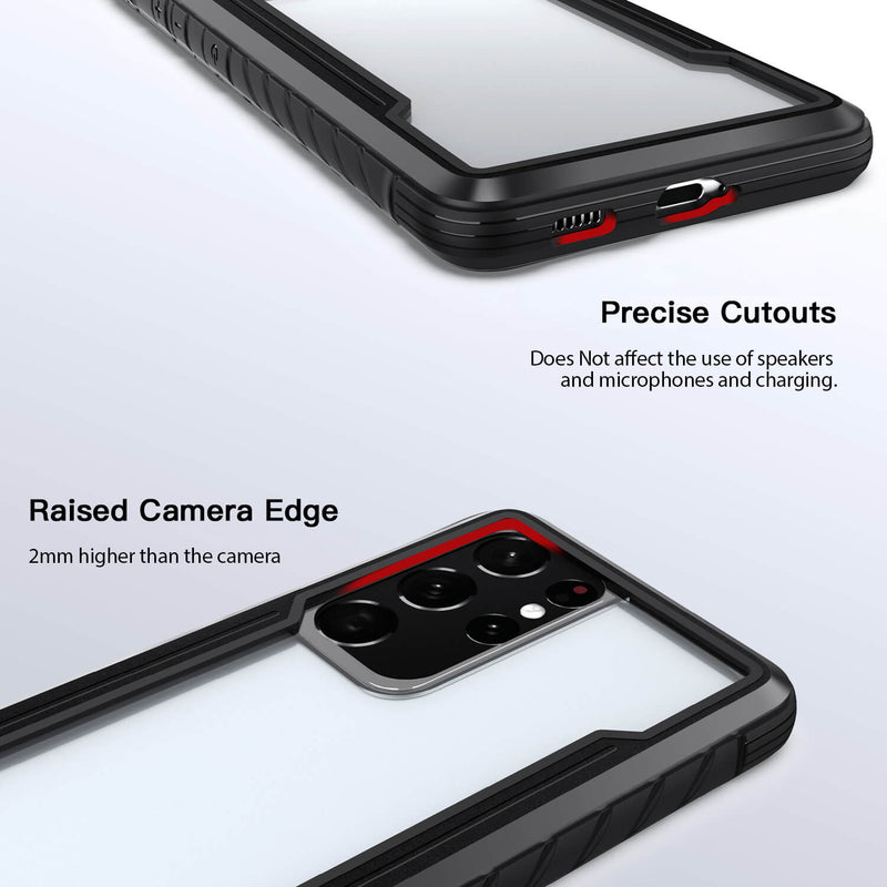Tough On Samsung Galaxy S21 Ultra 5G Case Iron Shield Black
