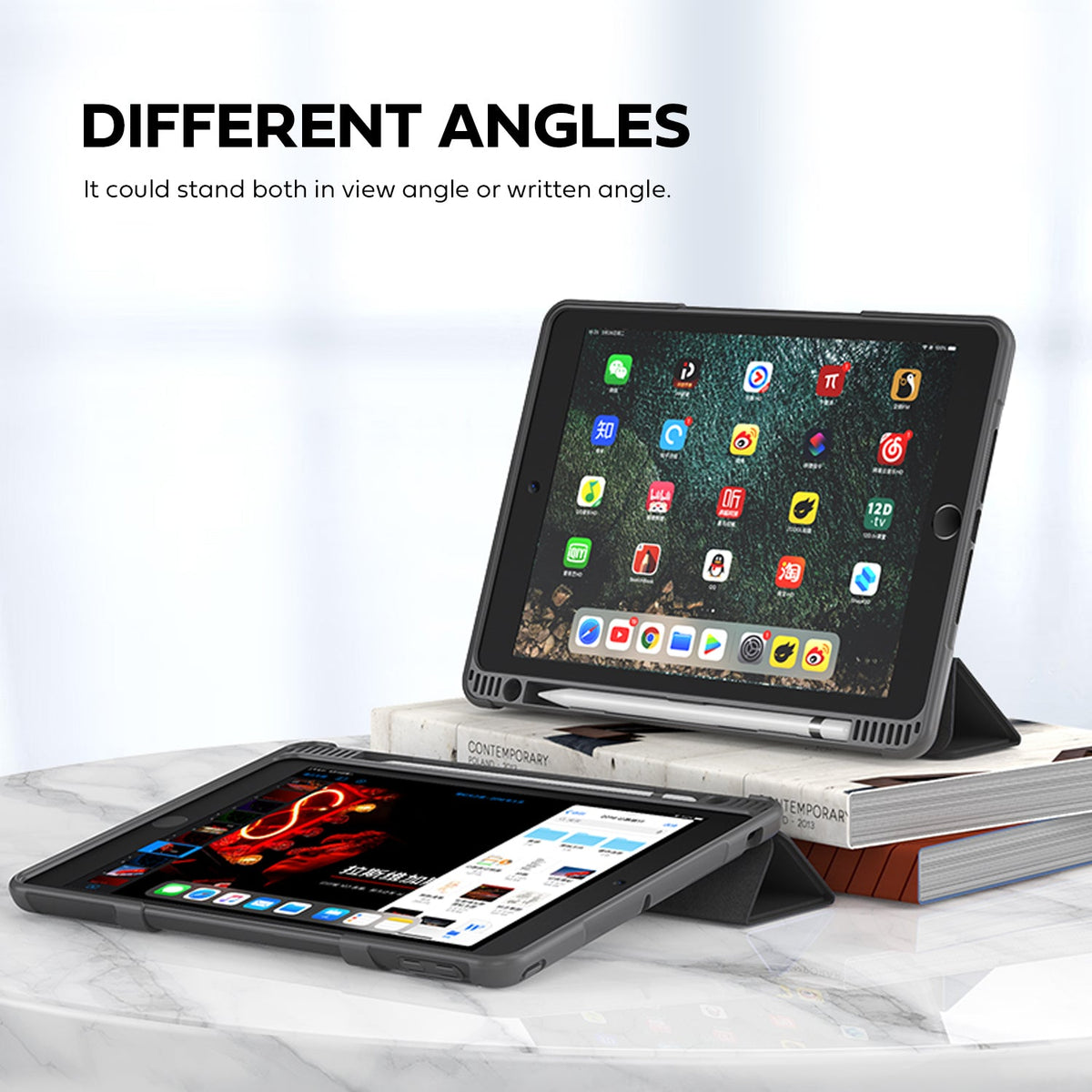 Tough On iPad 10th Gen (2022) 10.9" Case Smart Cover Black