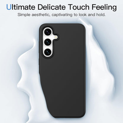 Tough On Samsung Galaxy S24 5G Liquid Silicone Case Black