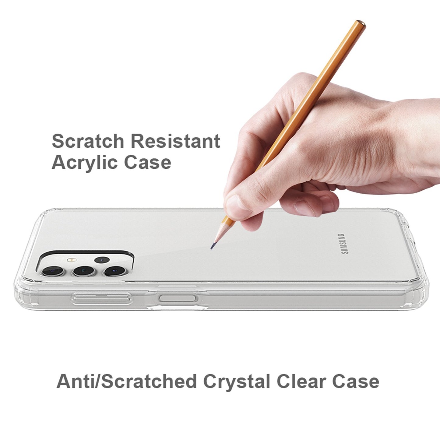 Tough On Samsung Galaxy A32 4G Case Tough Essential Clear