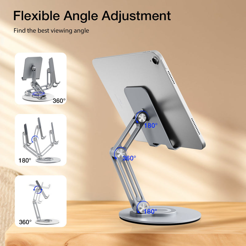 Tablet Stands 360 Rotating Foldable iPad Holder Stand