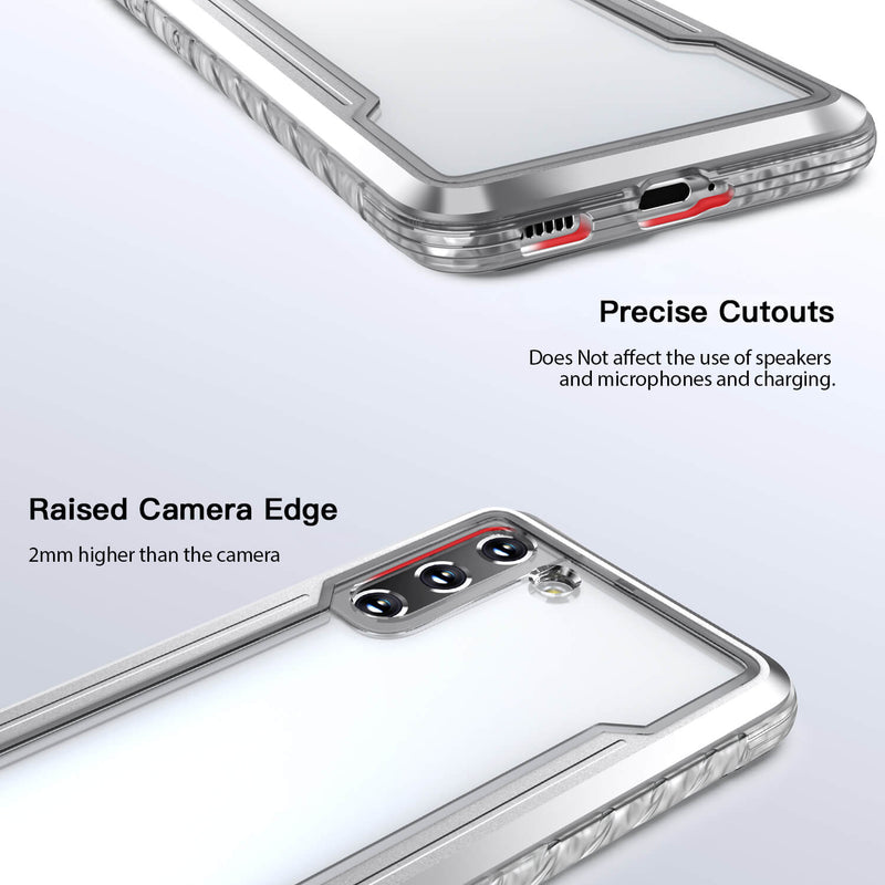 Tough On Samsung Galaxy S21 Plus 5G Case Iron Shield Silver