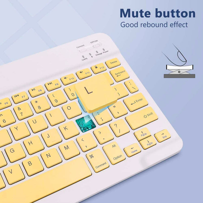 Tough On iPad Pro 11" Wireless Bluetooth Keyboard Smart Cover Yellow