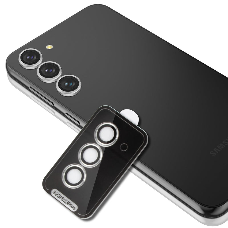 Tough On Samsung Galaxy S23 / S23 Plus Rear Camera Lens Protector Silver