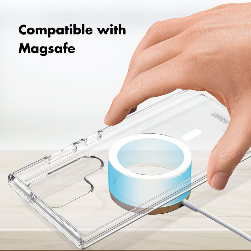 Tough On Samsung Galaxy S23 Ultra Clear Case with Magsafe Clear