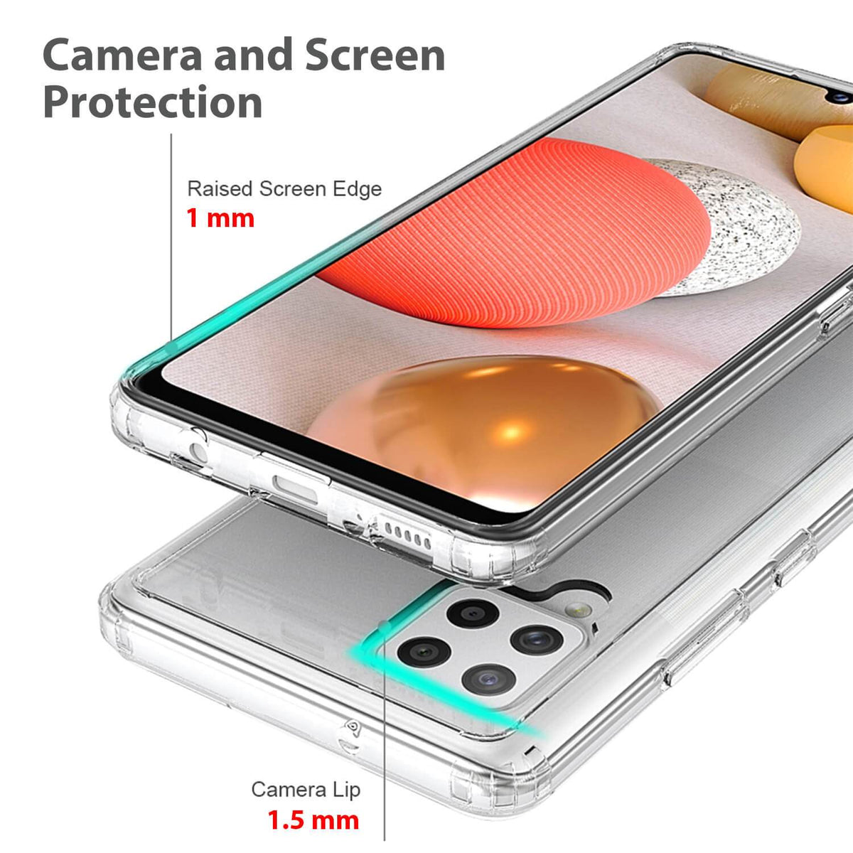 Tough On Samsung Galaxy A42 5G Case Slim Hybrid Clear