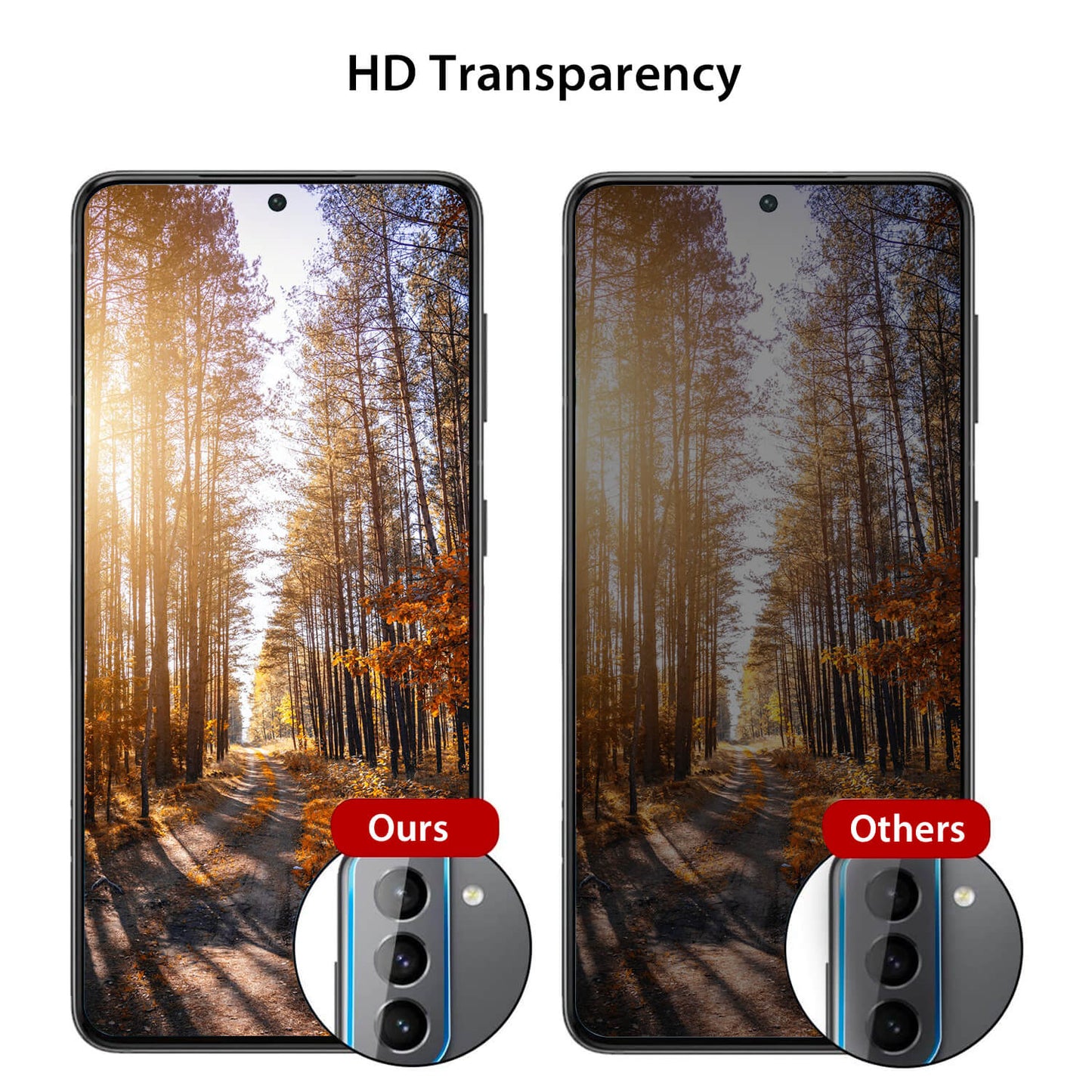 Tough On Samsung Galaxy S22 / S22 Plus 5G Tempered Glass Camera Protector 2 Pack
