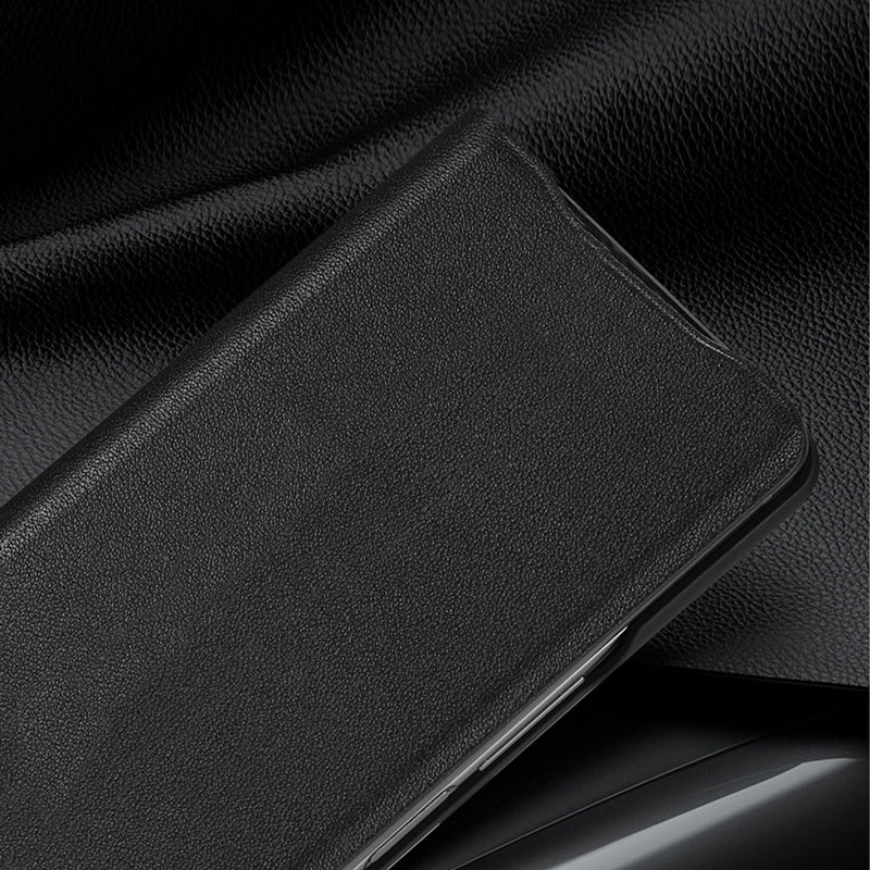 Tough On Samsung Galaxy Z Fold 4 5G Case Fine Leather Black