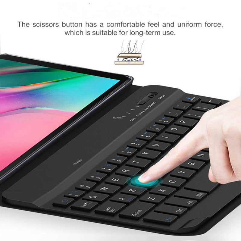 Tough On Samsung Galaxy Tab S8 11" Bluetooth Keyboard Cover Case Leather Black