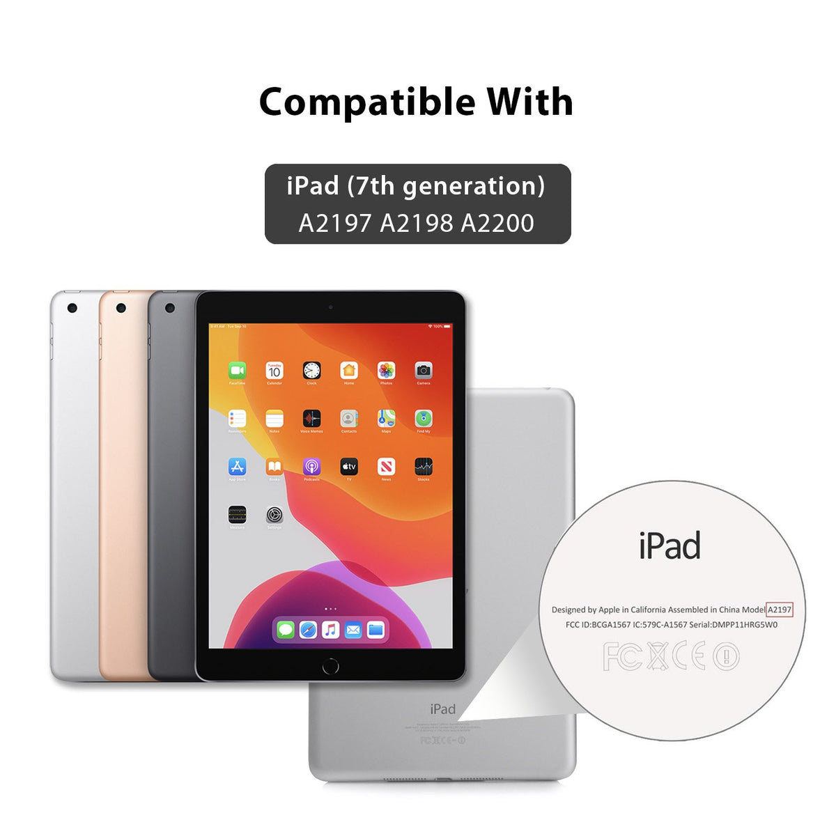 iPad 9 / 8 / 7th Gen 10.2 inch Tempered Glass Screen Protector Tough on Anti Blue Light