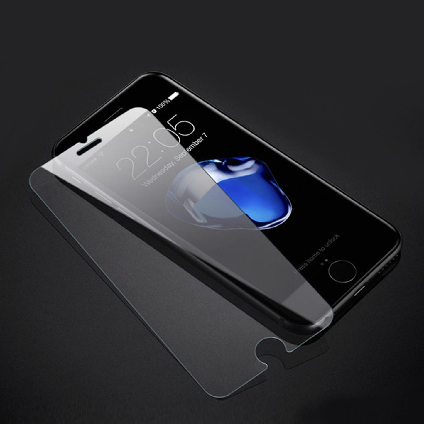iPhone 8 Plus & iPhone 7 Plus Tempered Glass Screen Protector Tough on Double Strong