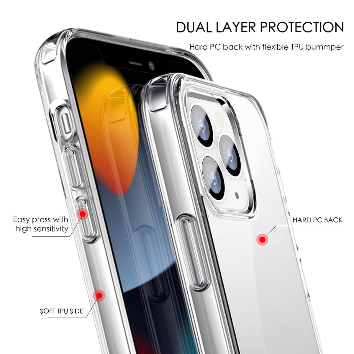Tough On iPhone 13 Pro Max Case Air Clear - Toughonstore