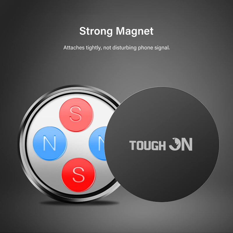 Tough On Power Magnetic Car Mount Dashboard Black