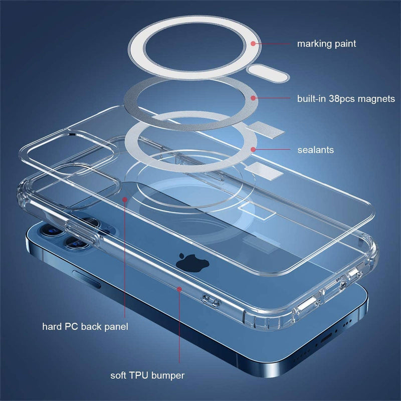 Tough On iPhone 13 Pro Max Case Clear With Magsafe