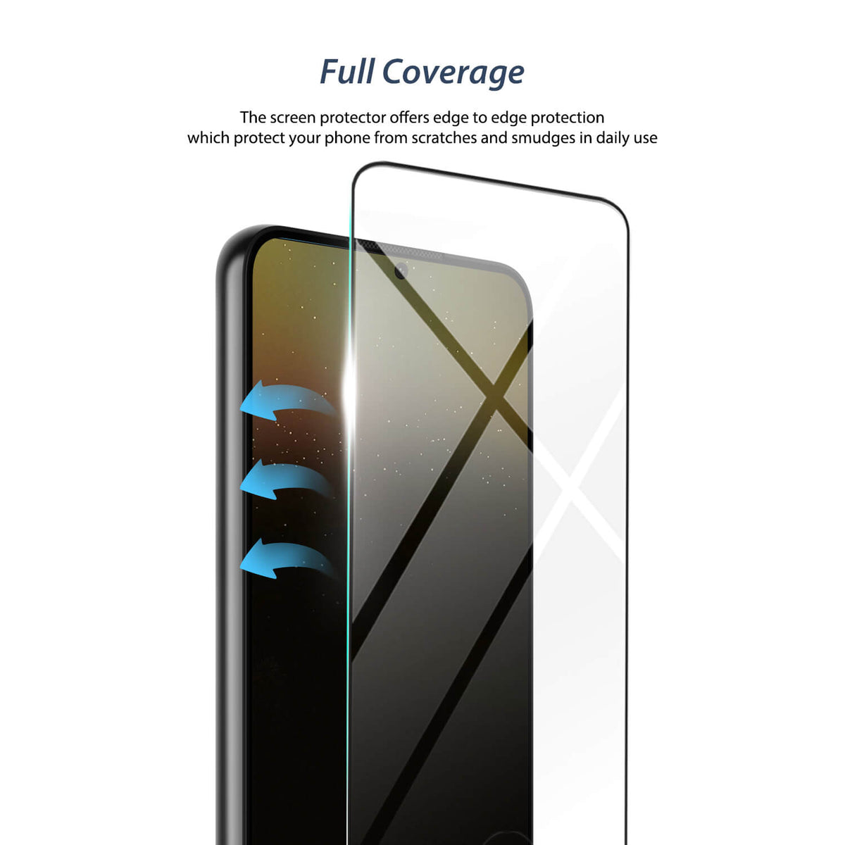 Tough On Samsung Galaxy S22 5G Full Tempered Glass Screen Protector