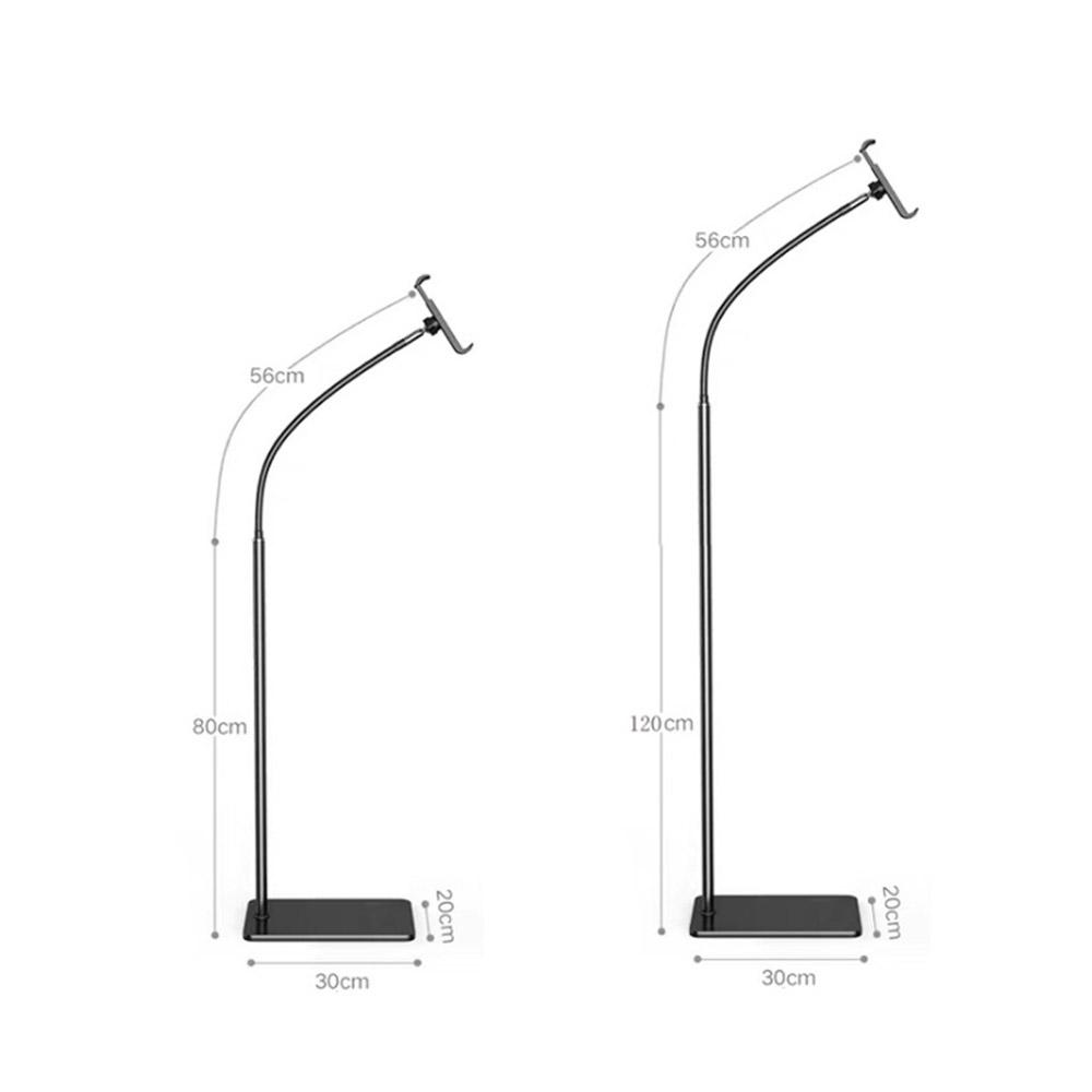 Ground Stand for Tablet & Phone Black 175CM