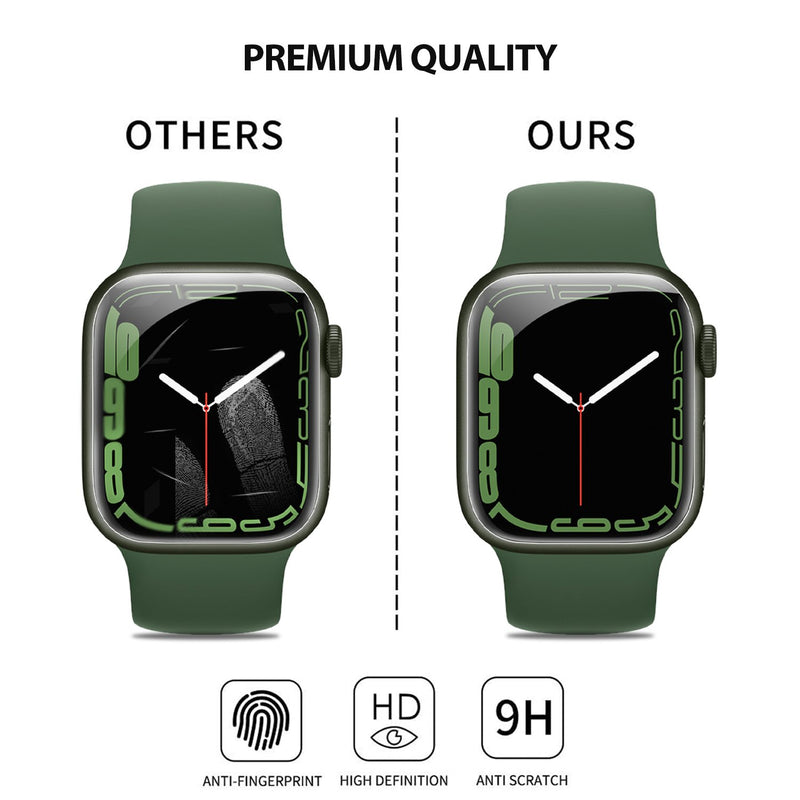 Tough On Apple Watch Series 8 / 7 45mm Screen Protector Nano Xtreme Guard Black - Toughonstore