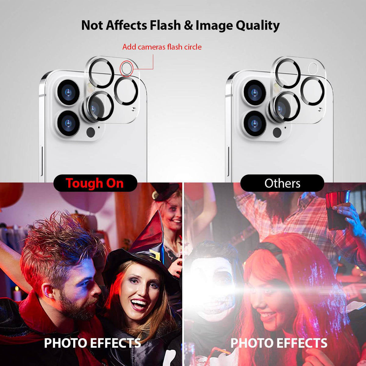 Tough On iPhone 13 Pro Max Rear Camera Protector Tempered Glass - Toughonstore