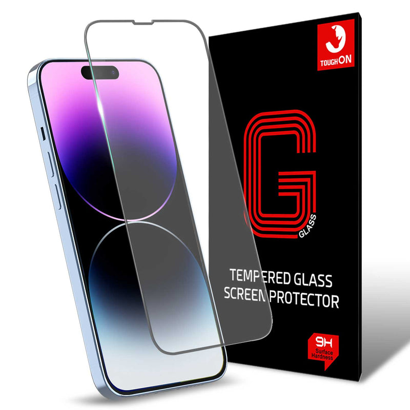 Tough On iPhone 14 Pro Tempered Glass Screen Protector Anti-Microbial