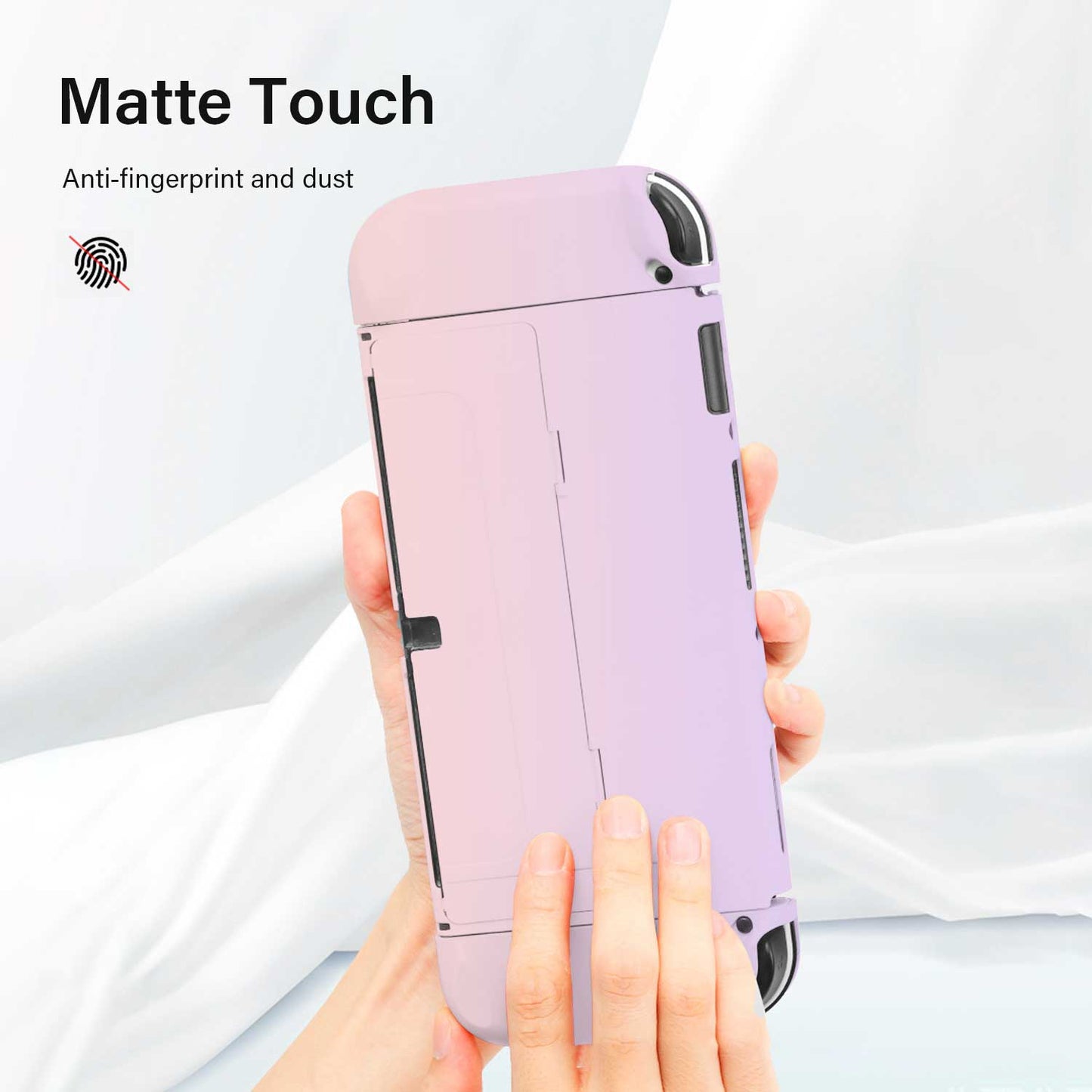 Tough On Nintendo Switch Case OLED 2021 Hard Matte Purple/Pink - Toughonstore