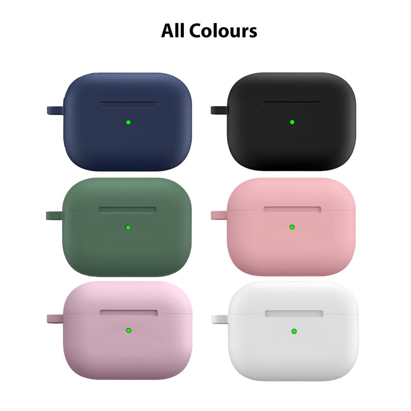 Tough On Apple Airpods Pro 2 Triple-Layer Protective Silicone Case Light Pink