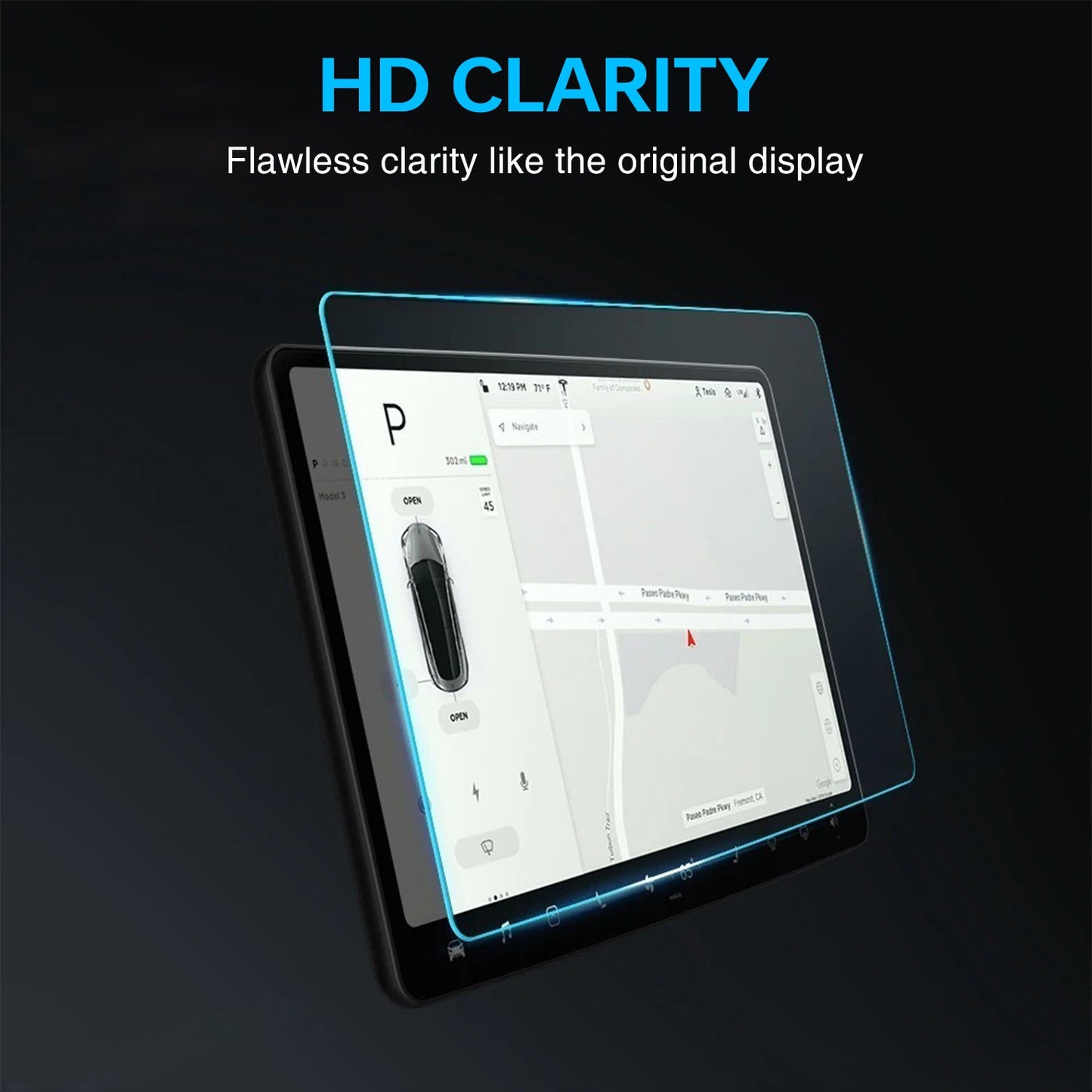 Tesla 15‘’ Tempered Glass Screen Protector with Installation Kit