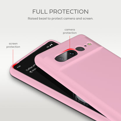 Tough On Google Pixel 7 Pro Liquid Silicone Case Pink