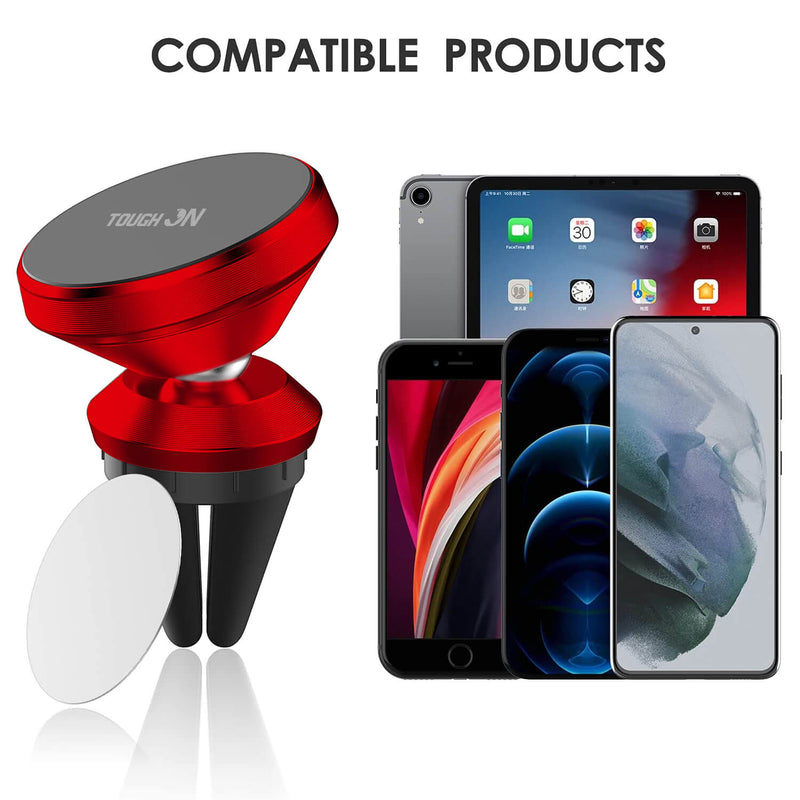 Tough On Power Magnetic Car Mount Air Vent Red