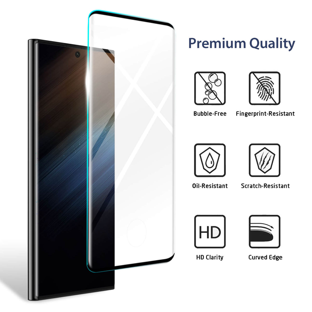 Tough On Samsung Galaxy S22 Ultra 5G Tempered Glass Screen Protector